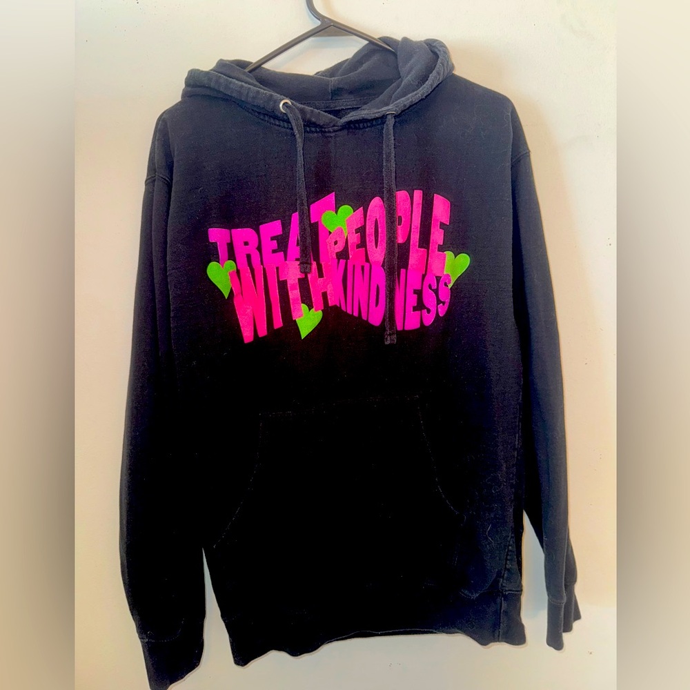 Black Hoodie with Harry Styles “Treat People With Kindness” Graphic